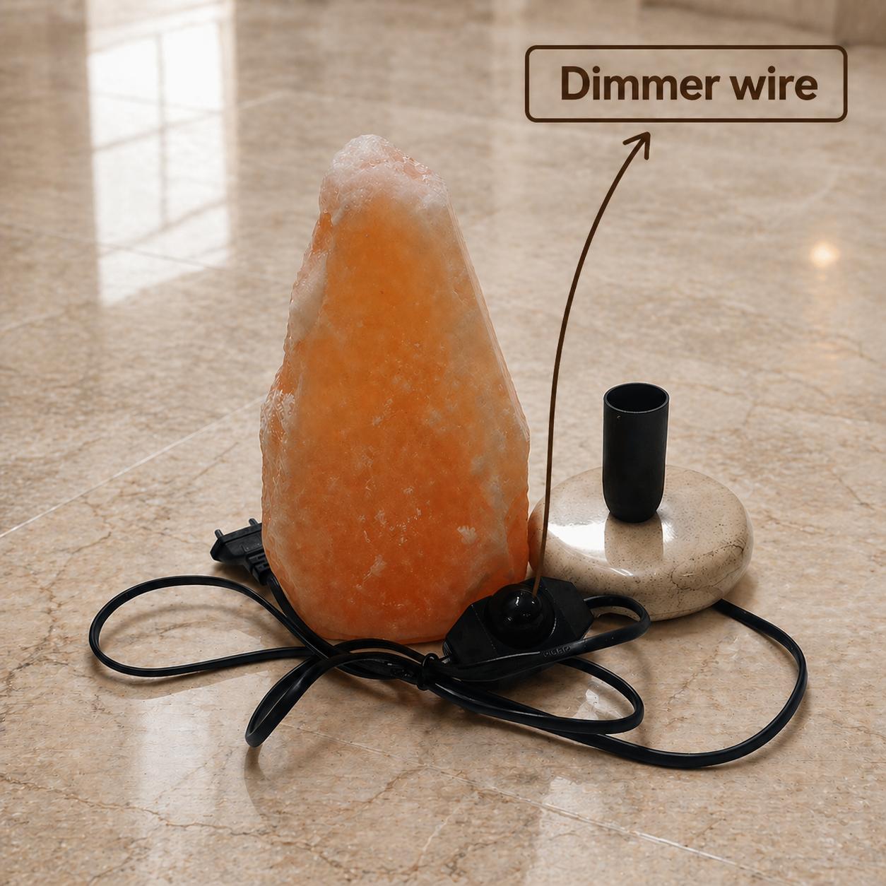 Himalayan Salt Lamp 1–12KG Natural Pink Crystal Warm Night Light with Marble Base Air Purifier Home Decor