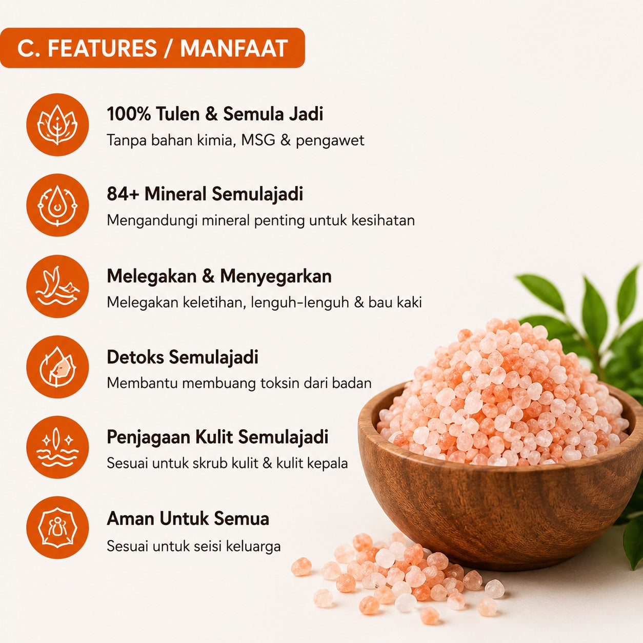100 KG Himalayan Bath Salt | Natural Foot & Body Soak Salt | 84+ Minerals | Relaxing Spa Salt