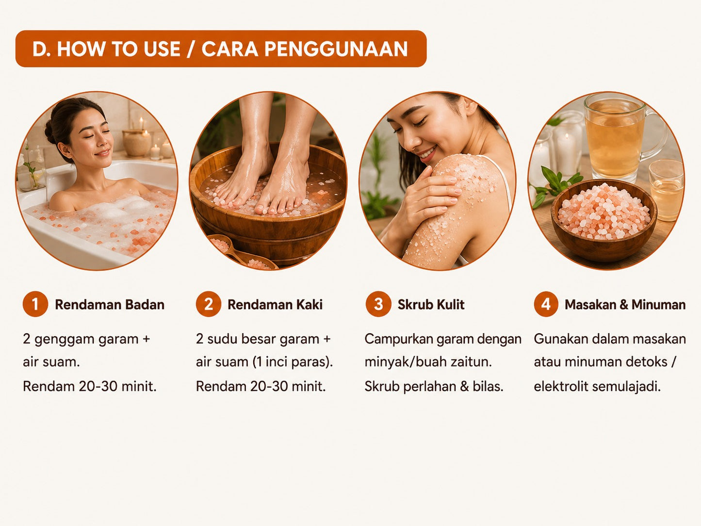 100 KG Himalayan Bath Salt | Natural Foot & Body Soak Salt | 84+ Minerals | Relaxing Spa Salt