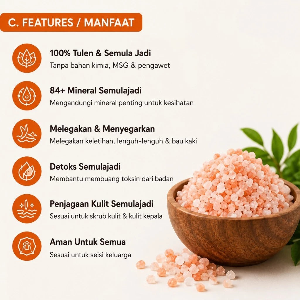 100 KG Himalayan Bath Salt | Natural Foot & Body Soak Salt | 84+ Minerals | Relaxing Spa Salt