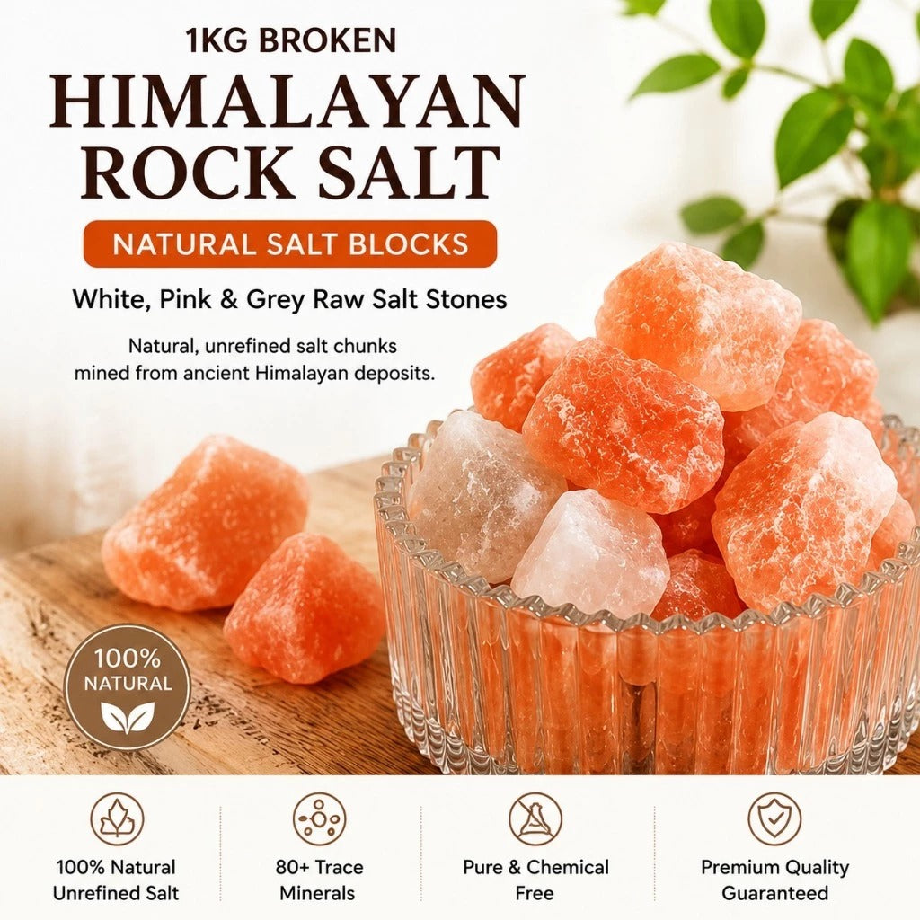 100 Kg Himalayan Rock Salt Over 80 Minerals Himalayan Salt Stone Natural